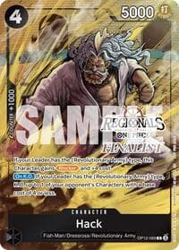 Hack (Regionals Finalist Card Set 26-27) - One Piece Promotion Cards - One Piece Card Game card