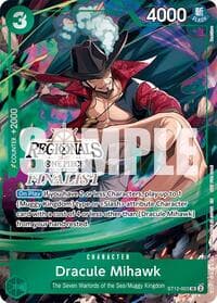 Dracule Mihawk (Regionals Finalist Card Set 26-27) - One Piece Promotion Cards - One Piece Card Game card