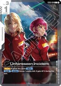 Unforeseen Incident - Starter Deck 09: Destiny Ignition - Gundam Card Game card