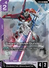 Sword Impulse Gundam (C+) - Starter Deck 09: Destiny Ignition - Gundam Card Game card