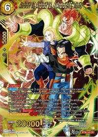 Android 17, Android 18, & Android 16, Trinity - Three Glorious Fighters - Dragon Ball Super: Masters card