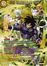 Broly, Cheelai, & Lemo, Trinity - Three Glorious Fighters - Dragon Ball Super: Masters card
