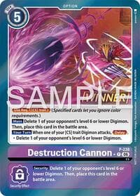 Destruction Cannon (Store Tournament 2026 Vol. 2 Winner Pack) - Digimon Promotion Cards - Digimon Card Game card