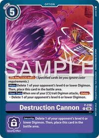 Destruction Cannon (Store Tournament 2026 Vol. 2 Participation Pack) - Digimon Promotion Cards - Digimon Card Game card