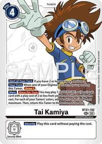 Tai Kamiya - BT21-102 (Reprint) - Advanced Booster Digimon Generation - Digimon Card Game card
