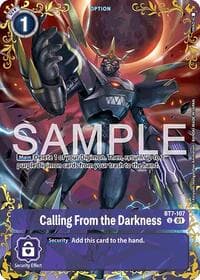Calling From the Darkness - BT7-107 (Alternate Art) - Dual Revolution - Digimon Card Game card