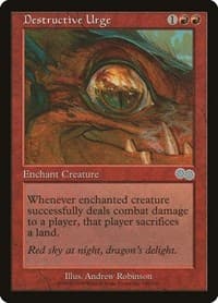 Destructive Urge - Urza's Saga - Magic: The Gathering card