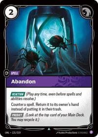 Abandon - Unleashed - Riftbound: League of Legends Trading Card Game card
