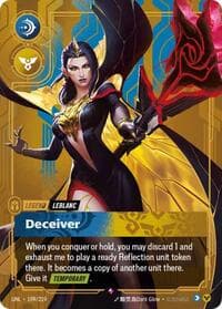 LeBlanc, Deceiver - Unleashed - Riftbound: League of Legends Trading Card Game card