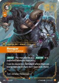 Rengar, Trophy Hunter - Unleashed - Riftbound: League of Legends Trading Card Game card