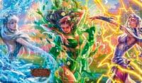 Flesh and Blood Playmat - Elemental Sheath's  panorama (Frosthaven, Leaven, Stormwind) - Flesh and Blood Playmats - Playmats card