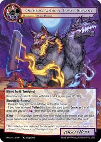 Orthros, Unholy Loyal Servant - Masterpiece Collection 03 "Dimensional Hope" - Force of Will card