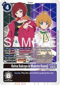 Reina Sakuya & Makoto Kuonji - Starter Deck 23: Beatbreak - Digimon Card Game card