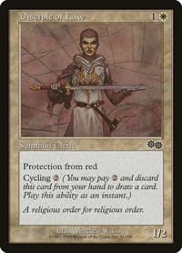 Disciple of Law - Urza's Saga - Magic: The Gathering card