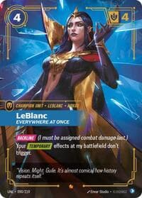 LeBlanc, Everywhere At Once - Unleashed - Riftbound: League of Legends Trading Card Game card