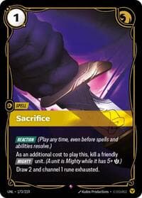 Sacrifice - Unleashed - Riftbound: League of Legends Trading Card Game card