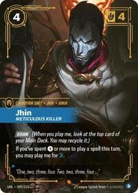 Jhin, Meticulous Killer - Unleashed - Riftbound: League of Legends Trading Card Game card