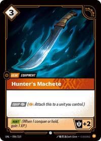 Hunter's Machete - Unleashed - Riftbound: League of Legends Trading Card Game card