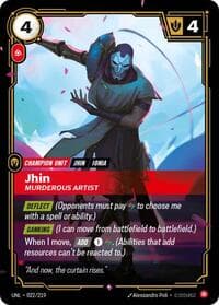 Jhin, Murderous Artist - Unleashed - Riftbound: League of Legends Trading Card Game card