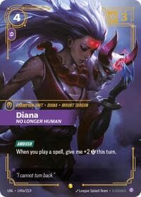 Diana, No Longer Human (Alternate Art) - Unleashed - Riftbound: League of Legends Trading Card Game card