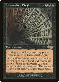 Discordant Dirge - Urza's Saga - Magic: The Gathering card