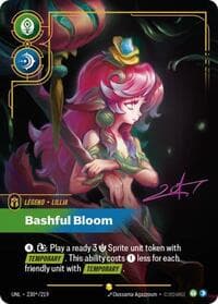 Lillia, Bashful Bloom (Signature) - Unleashed - Riftbound: League of Legends Trading Card Game card