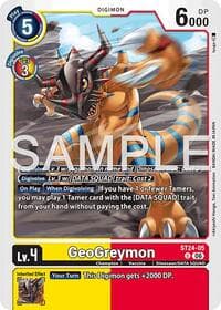GeoGreymon - Starter Deck 24: Data Squad - Digimon Card Game card