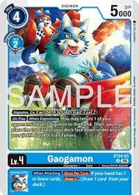 Gaogamon - Starter Deck 24: Data Squad - Digimon Card Game card