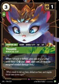 Yuumi, Magical Cat - Unleashed - Riftbound: League of Legends Trading Card Game card