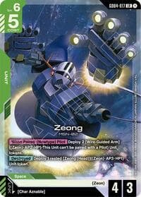 Zeong - Phantom Aria - Gundam Card Game card