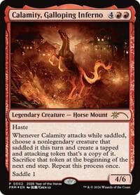 Calamity, Galloping Inferno (Year of the Horse 2026) - Standard Showdown Promos - Magic: The Gathering card