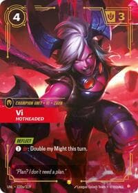 Vi, Hotheaded (Alternate Art) - Unleashed - Riftbound: League of Legends Trading Card Game card