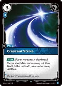 Crescent Strike - Unleashed - Riftbound: League of Legends Trading Card Game card