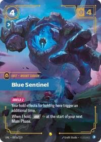Blue Sentinel (Alternate Art) - Unleashed - Riftbound: League of Legends Trading Card Game card