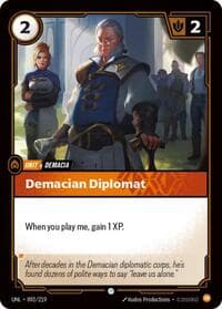 Demacian Diplomat - Unleashed - Riftbound: League of Legends Trading Card Game card
