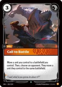 Call to Battle - Unleashed - Riftbound: League of Legends Trading Card Game card