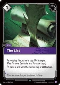 The List - Unleashed - Riftbound: League of Legends Trading Card Game card