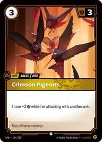 Crimson Pigeons - Unleashed - Riftbound: League of Legends Trading Card Game card