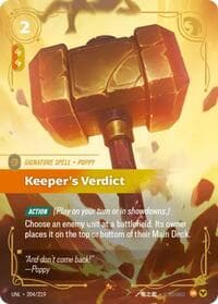 Keeper's Verdict - Unleashed - Riftbound: League of Legends Trading Card Game card
