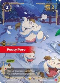 Pouty Poro (Overnumbered) - Unleashed - Riftbound: League of Legends Trading Card Game card