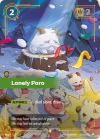 Lonely Poro (Overnumbered) - Unleashed - Riftbound: League of Legends Trading Card Game card