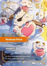 Veteran Poro (Overnumbered) - Unleashed - Riftbound: League of Legends Trading Card Game card