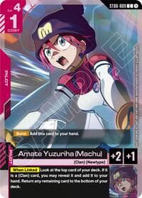 Amate Yuzuriha (Machu) (World Championship Regionals 26-27 Season 1) - Gundam Promotional Cards - Gundam Card Game card