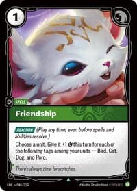 Friendship - Unleashed - Riftbound: League of Legends Trading Card Game card