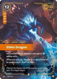 Elder Dragon (Alternate Art) - Unleashed - Riftbound: League of Legends Trading Card Game card