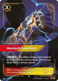 Hextech Gauntlets - Unleashed - Riftbound: League of Legends Trading Card Game card
