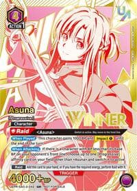 Asuna (042) (Winner) - Union Arena Promotion Cards - Union Arena card