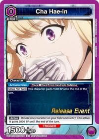 Cha Hae-in (009) - UE17BT: SOLO LEVELING Release Event Cards - Union Arena card