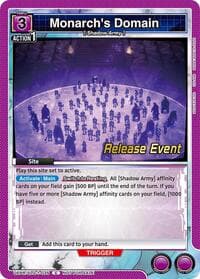 Monarch's Domain - UE17BT: SOLO LEVELING Release Event Cards - Union Arena card