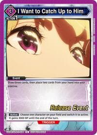I Want to Catch Up to Him - UE17BT: SOLO LEVELING Release Event Cards - Union Arena card
